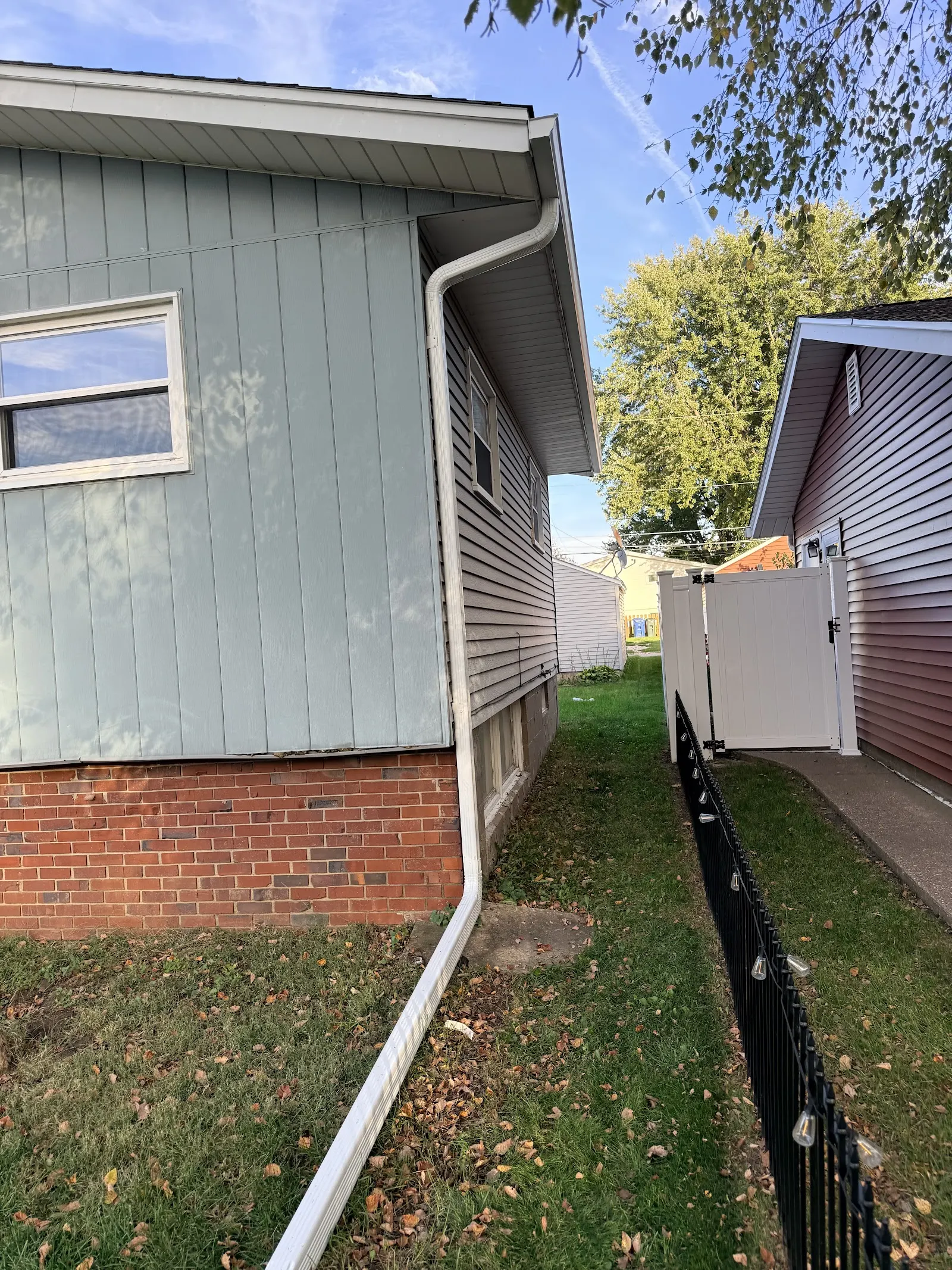 New siding and seamless gutters